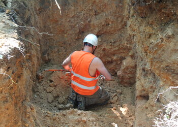 Fouilles archéologiques, grotte sèche Noisy-le-Roi - juillet 2021